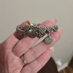 Alex & Ani Vintage 66 Collection Romance Heart Cuff